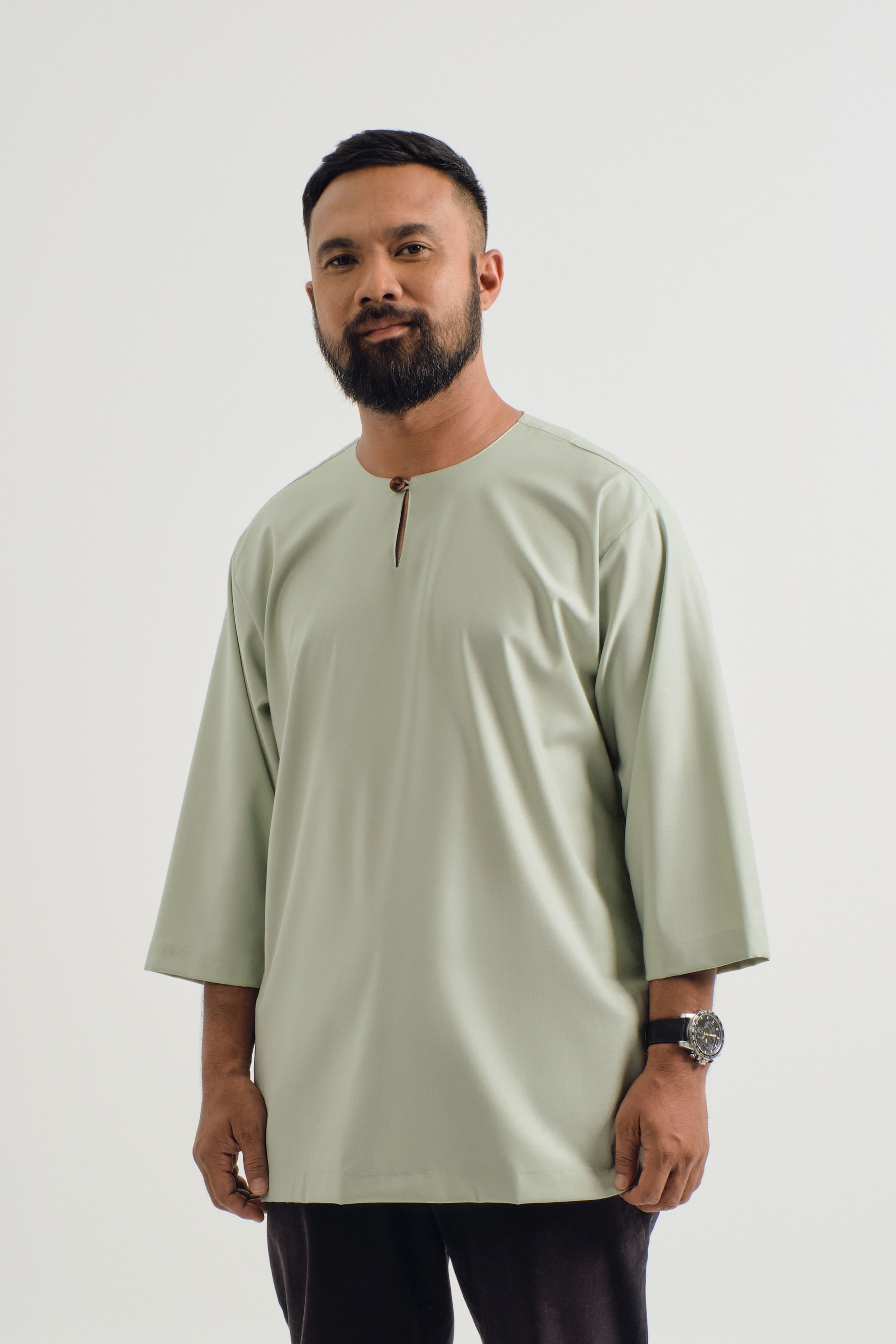 Patawali Three Quarter Sleeve Top - Mint Green