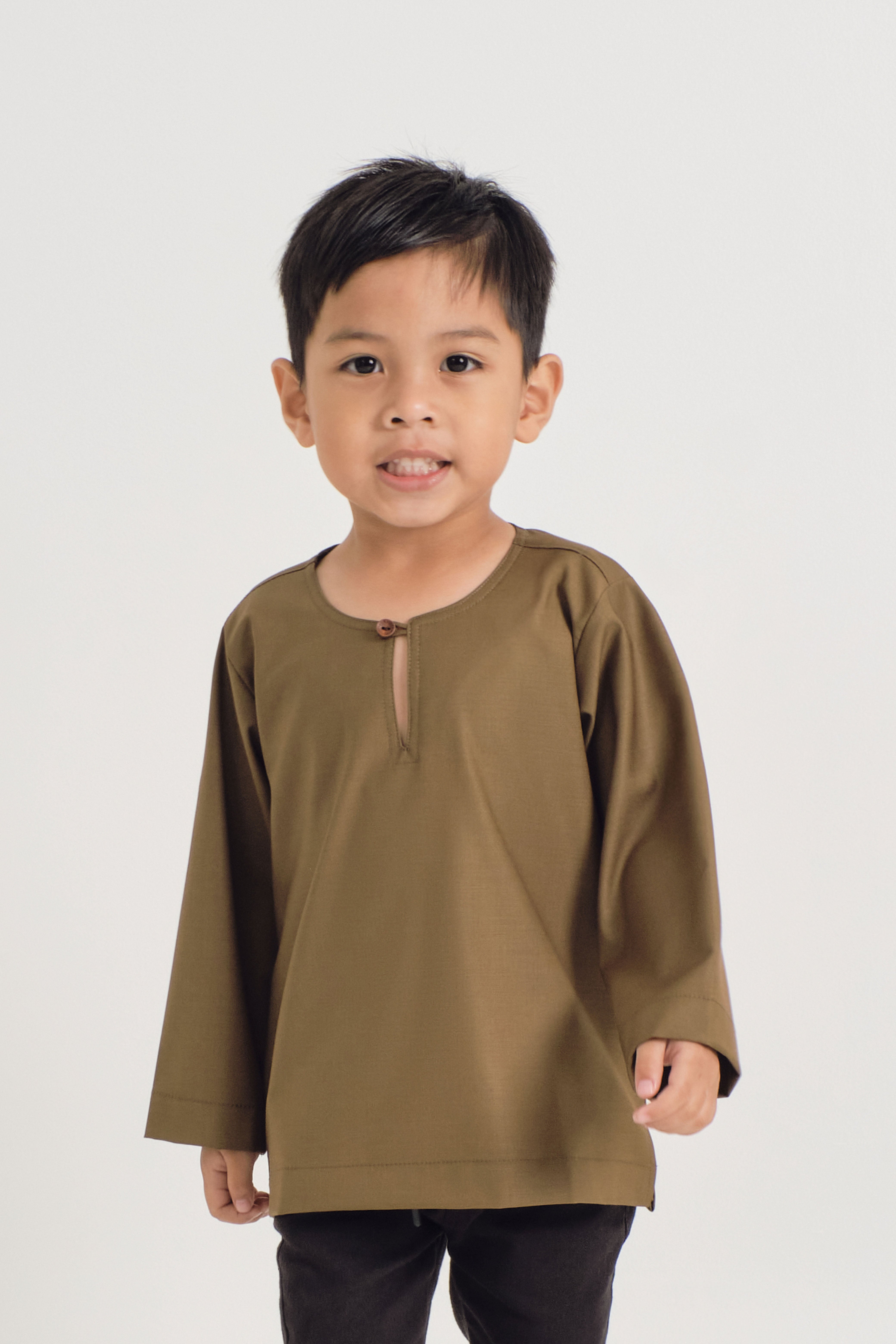 Patawali Boys Top - Walnut