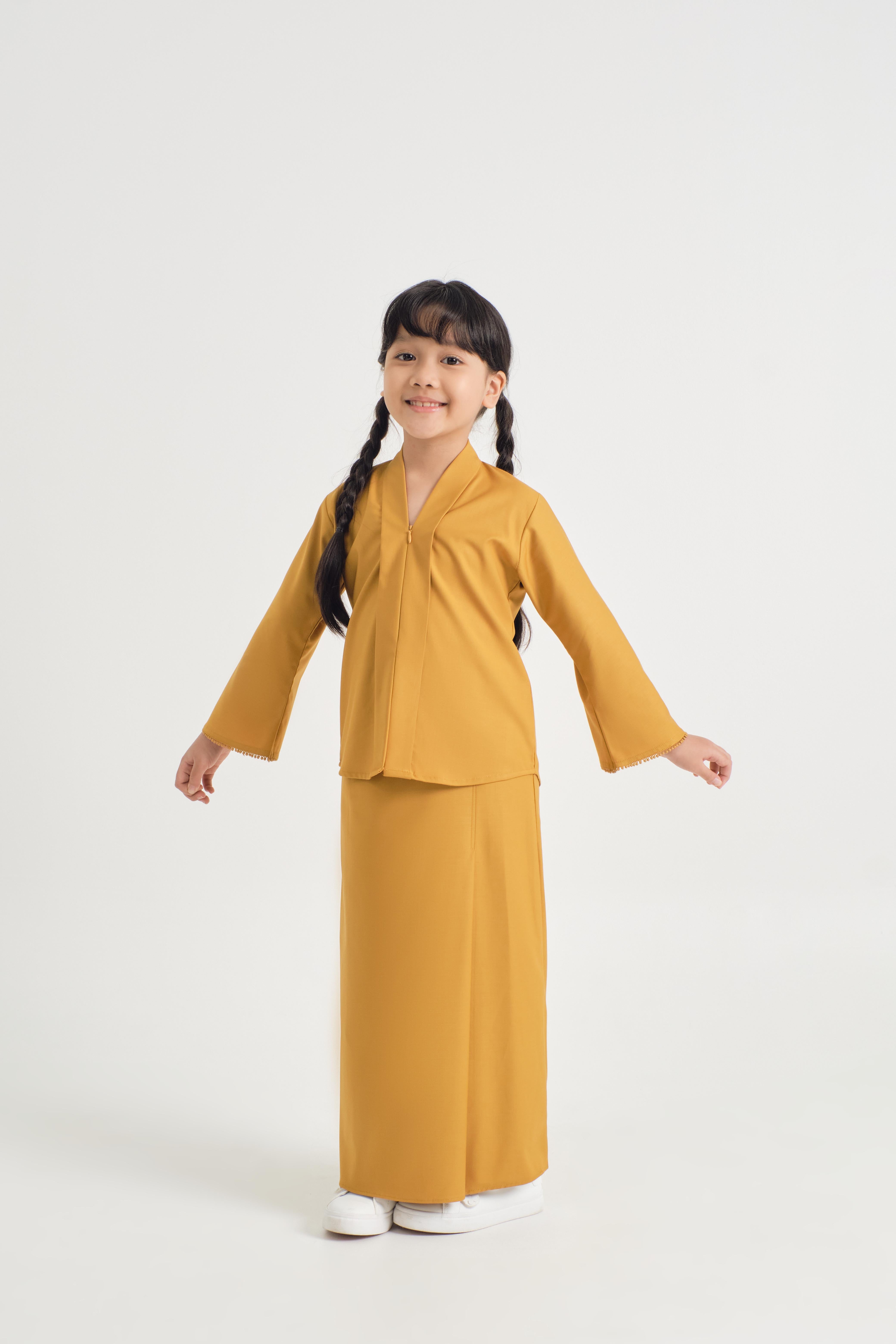 Patawali Girl Kebaya - Mustard Yellow