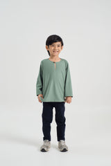 Patawali Boys Top - Soft Teal Green