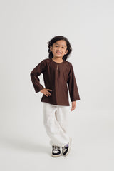 Patawali Boys Top - Dark Brown