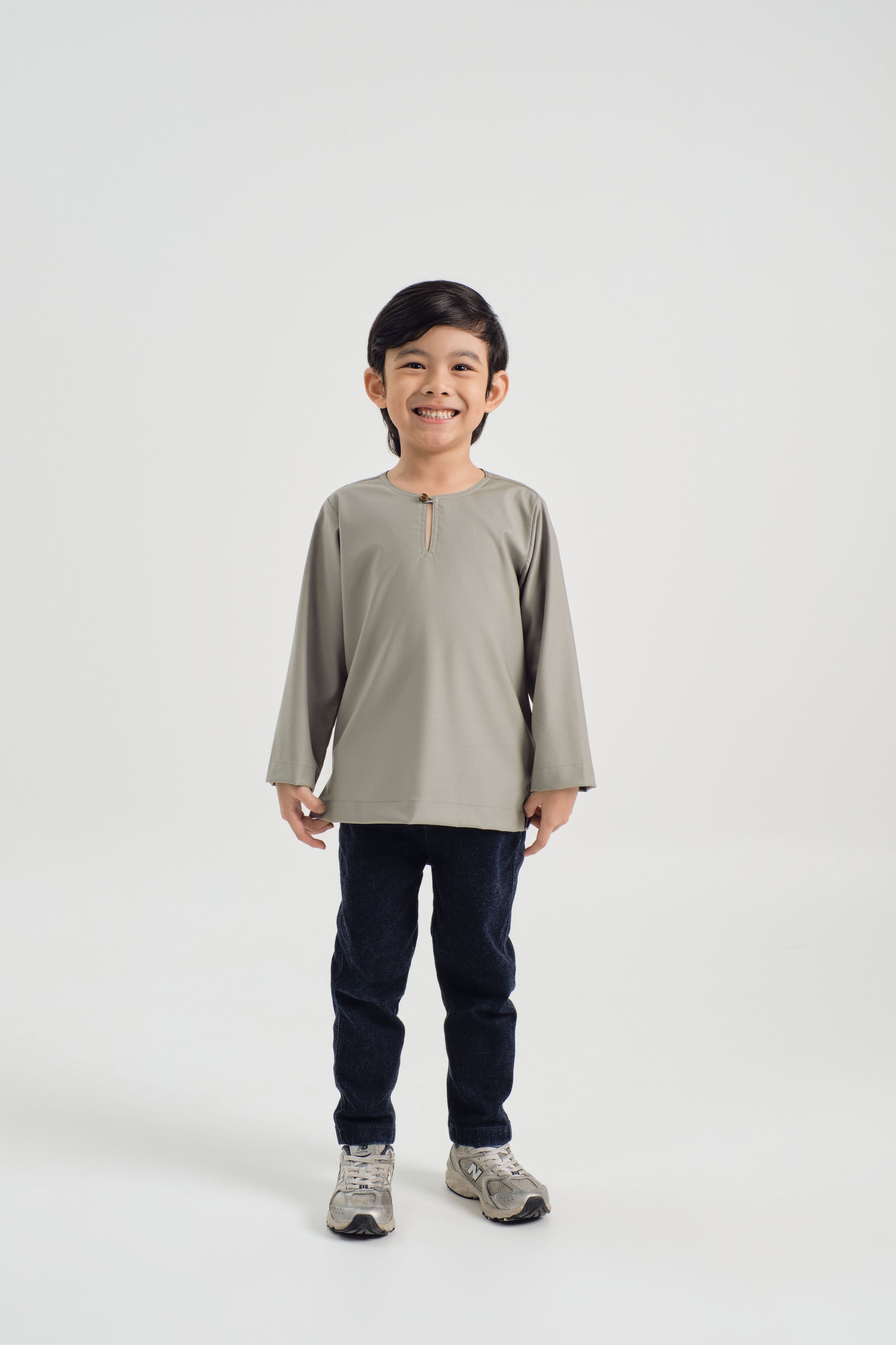 Patawali Boys Top - Muted Grey