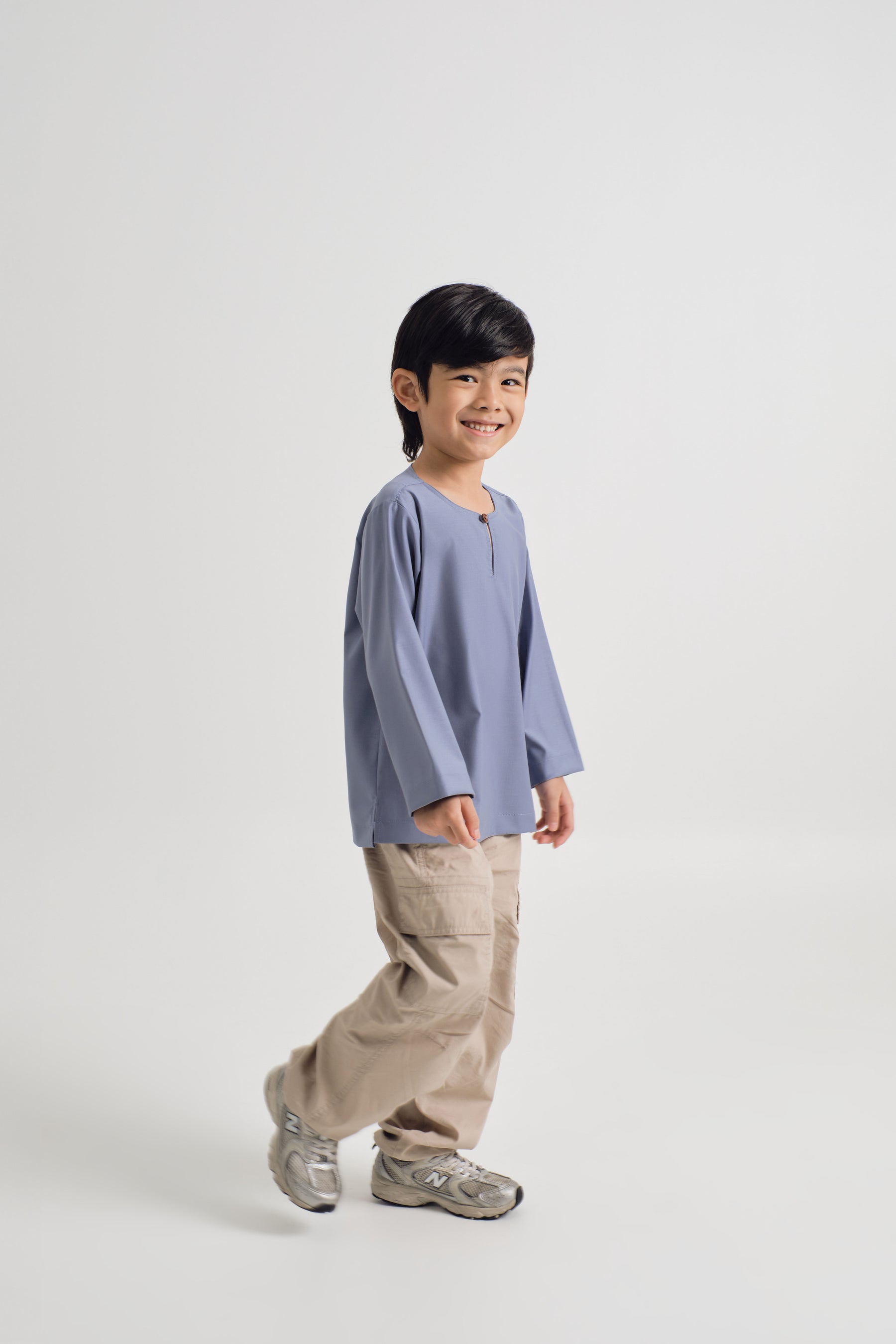Patawali Boys Top - Stone Blue