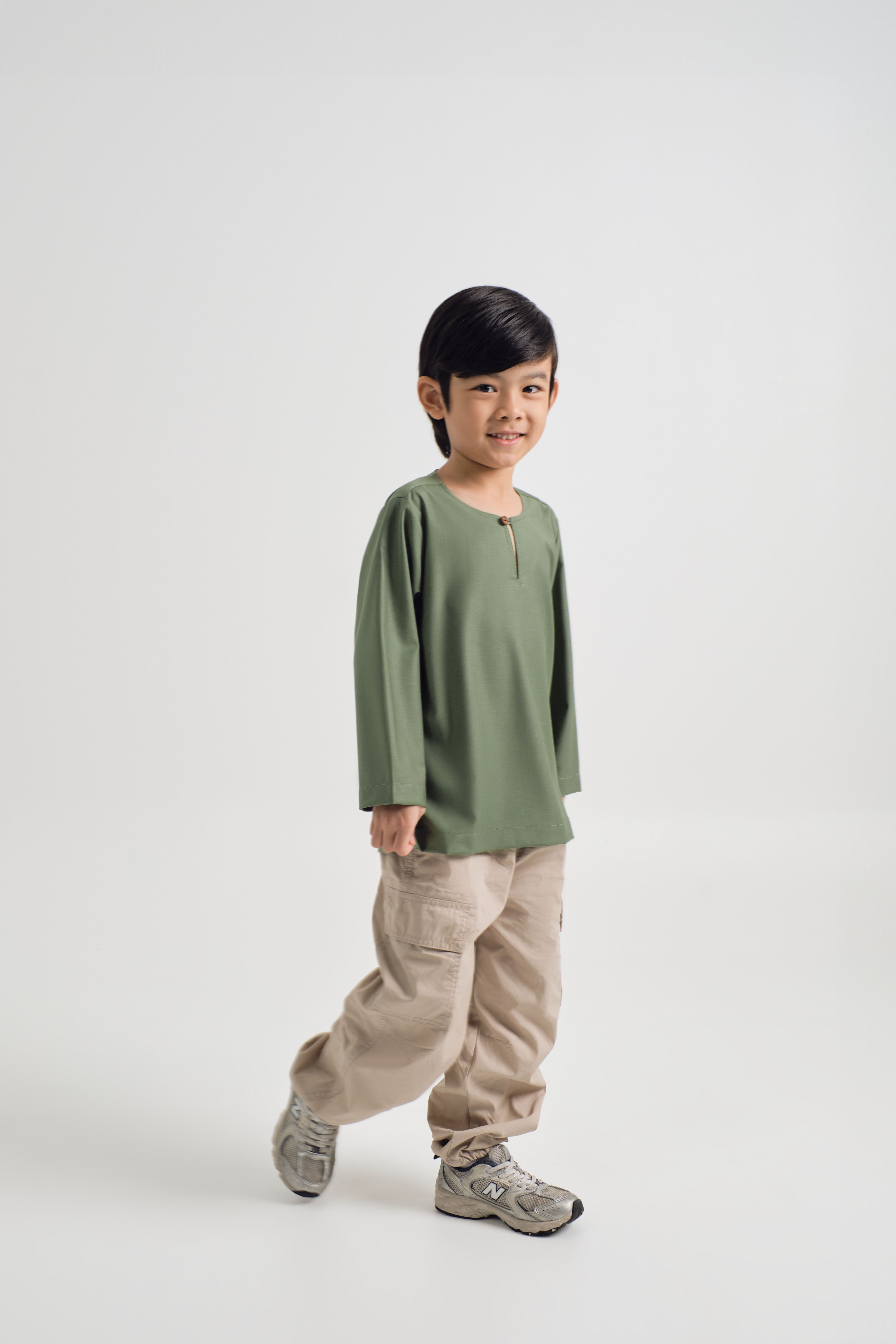 Patawali Boys Top - Pickle Green