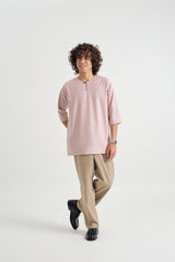 Patawali Three Quarter Sleeve Top - Soft Pink
