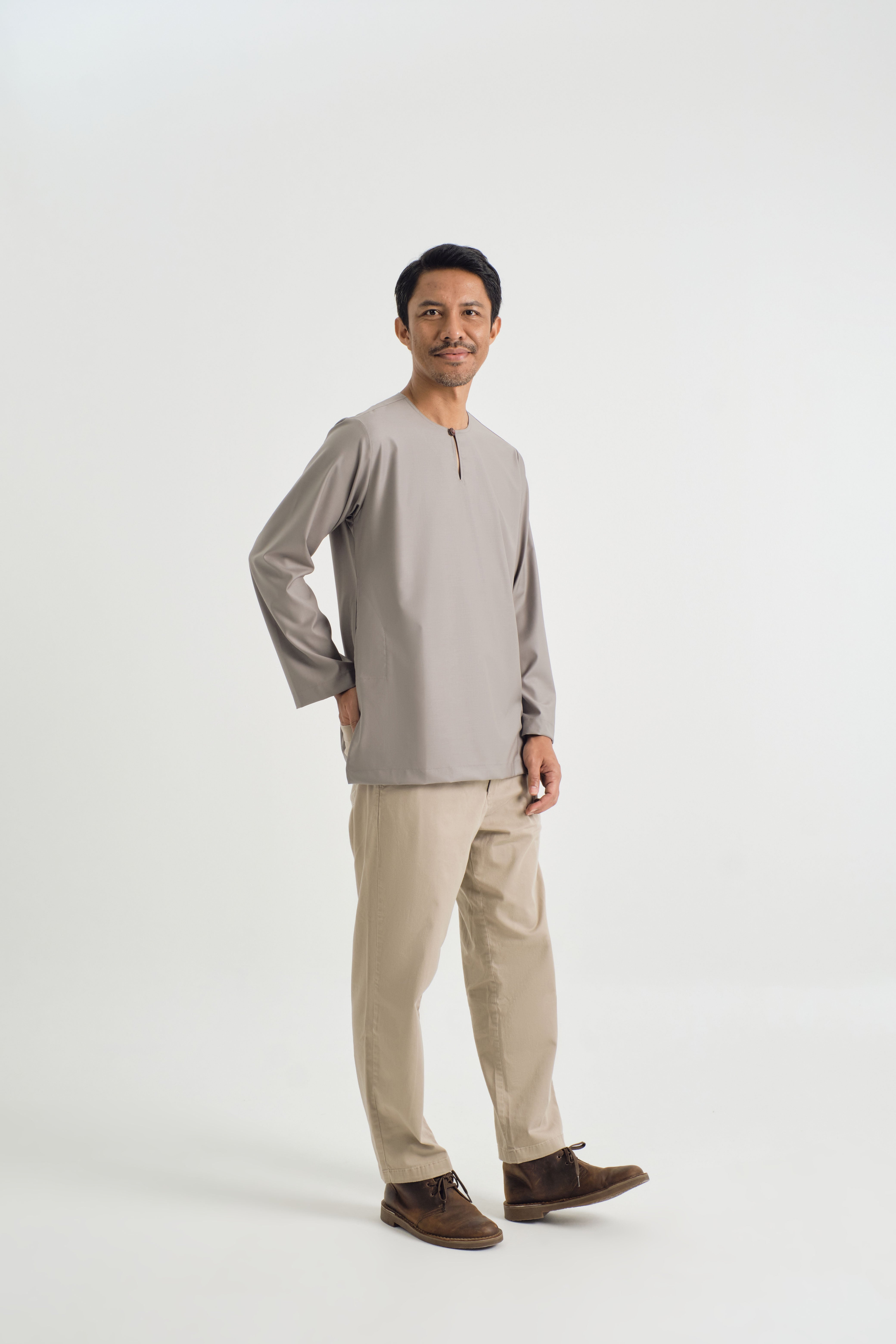 Patawali Top - Muted Grey