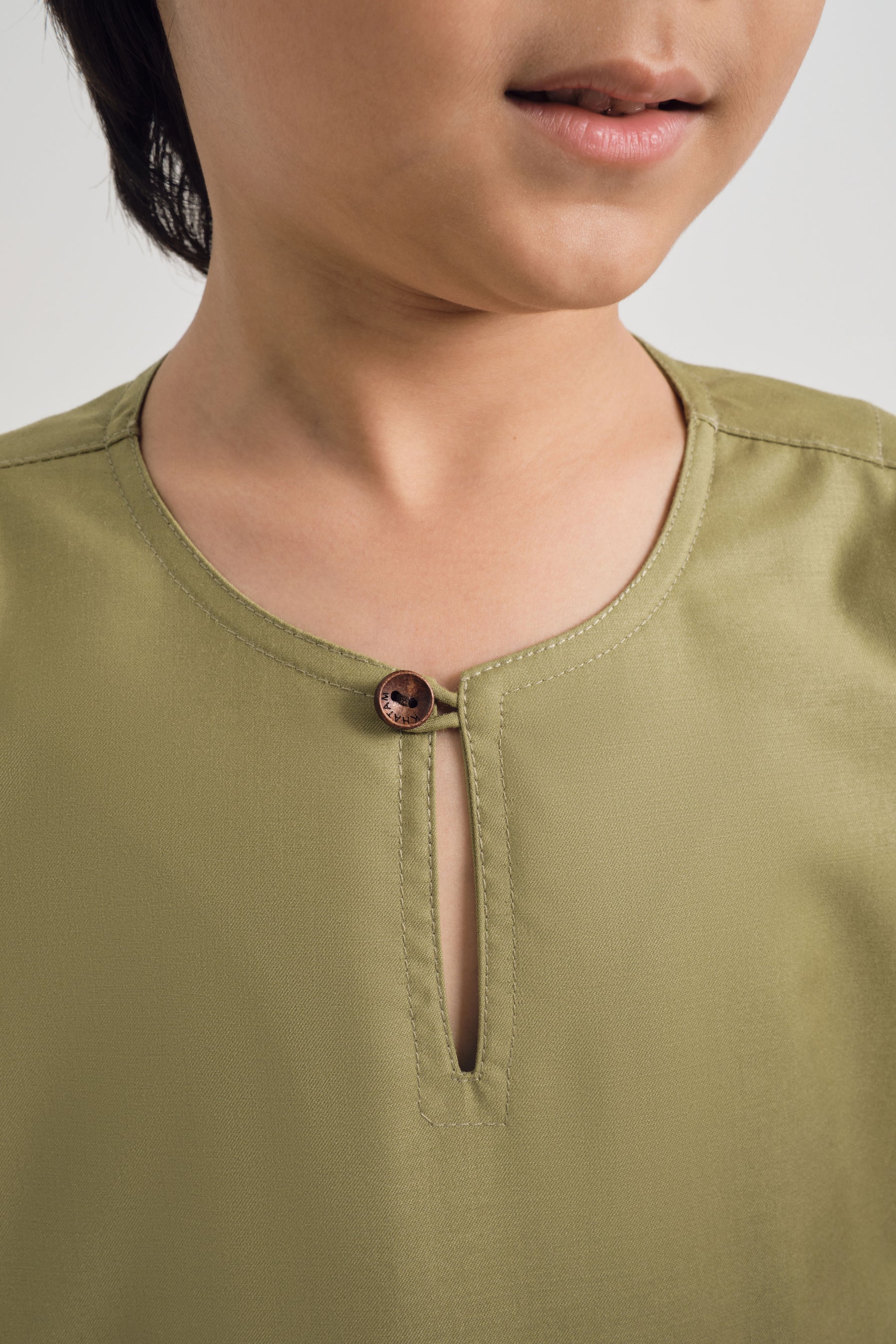 Patawali Boys Top - Moss Green