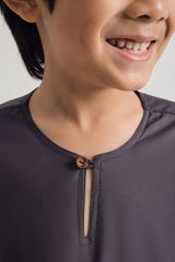 Patawali Boys Top - Lead Grey