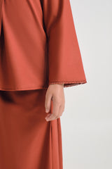 Patawali Girl Kebaya - Brick Red