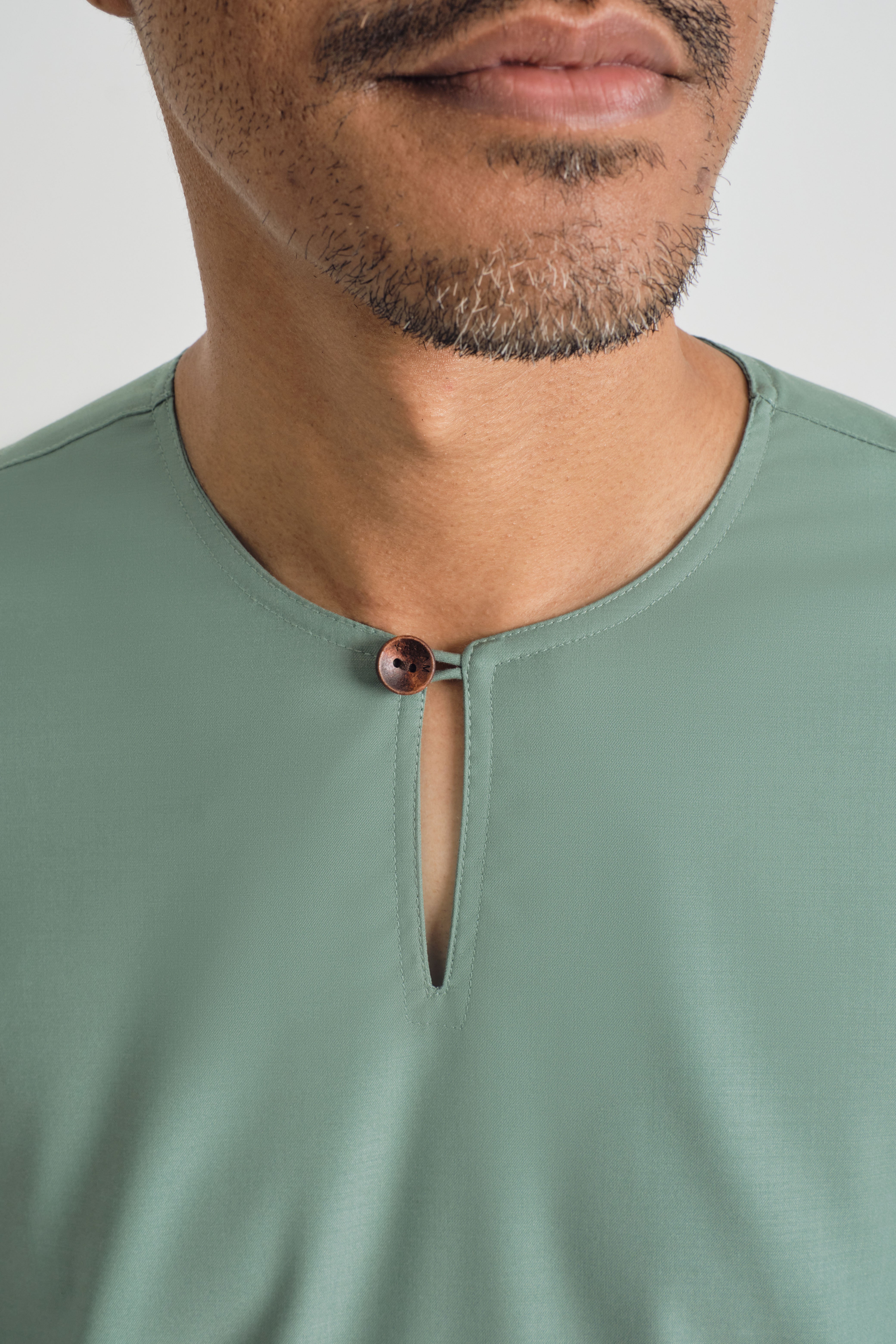 Patawali Top - Soft Teal Green