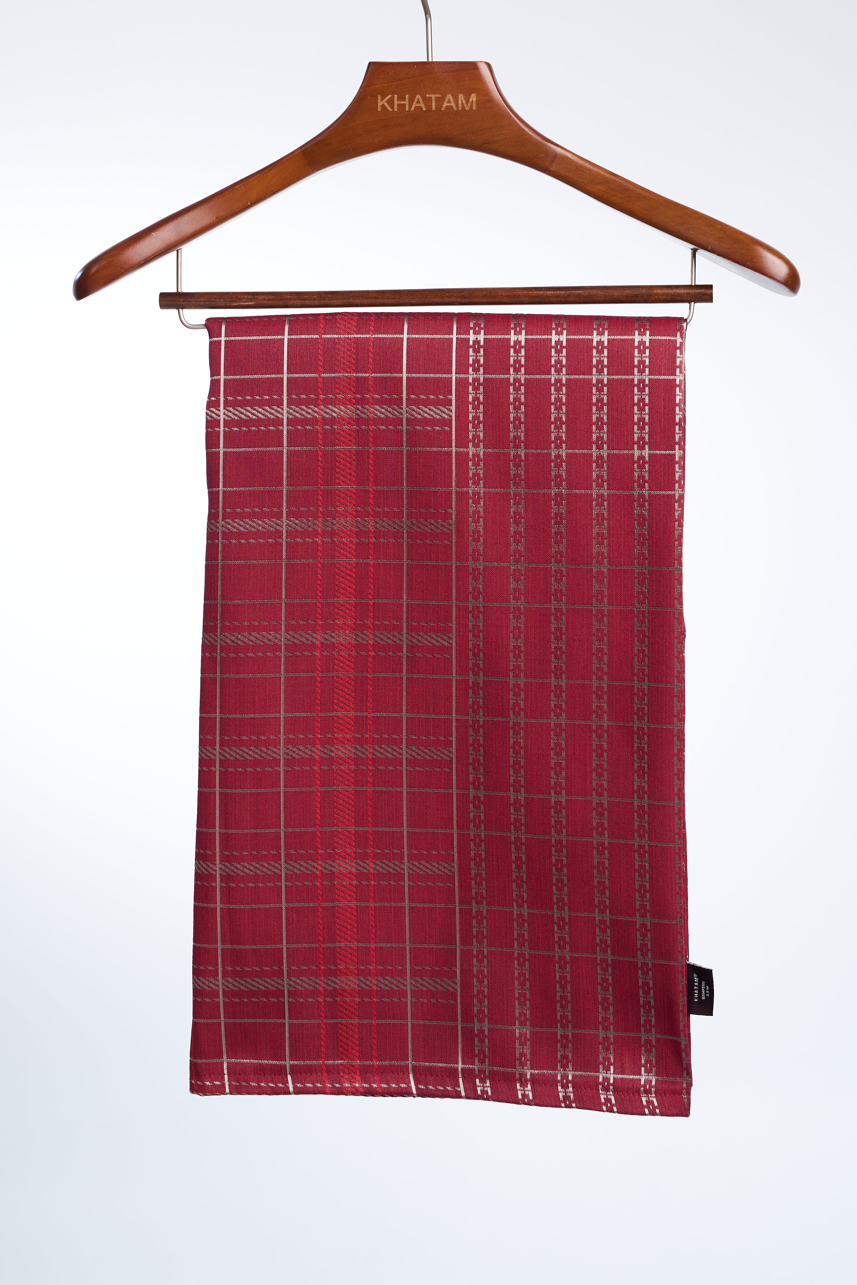 Samping Larik Kekisi - Merah Hati