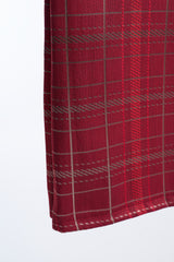 Samping Larik Kekisi - Merah Hati