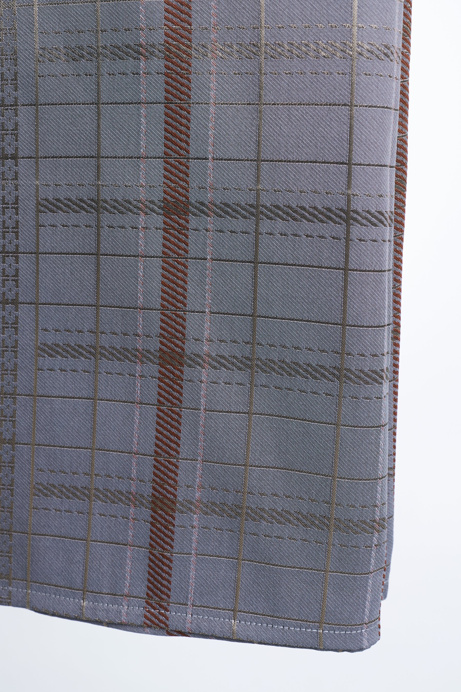 Samping Larik Kekisi - Kelabu