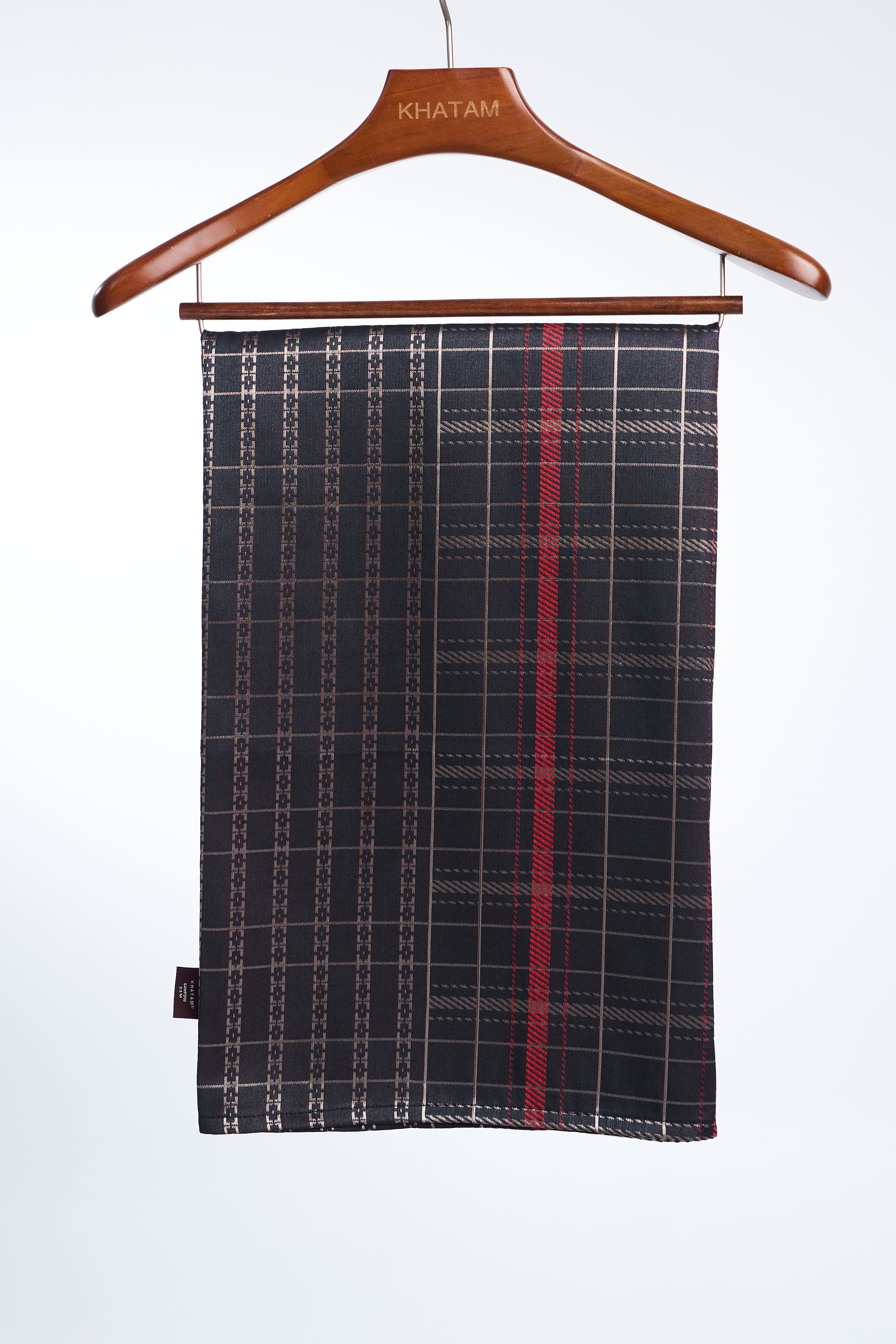 Samping Larik Kekisi - Hitam