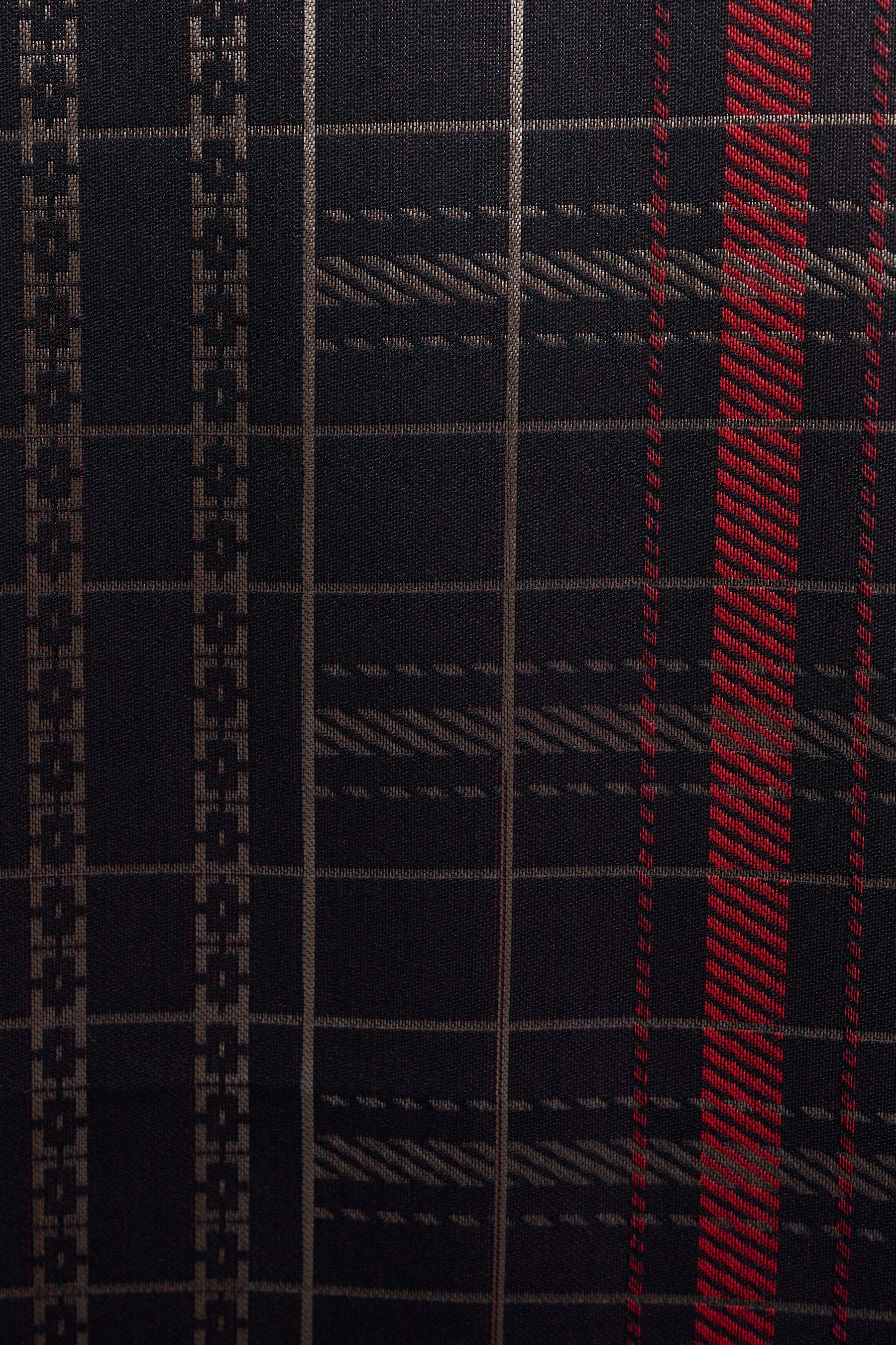 Samping Larik Kekisi - Hitam