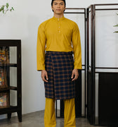 Patawali Baju Melayu Cekak Musang Honey Yellow 