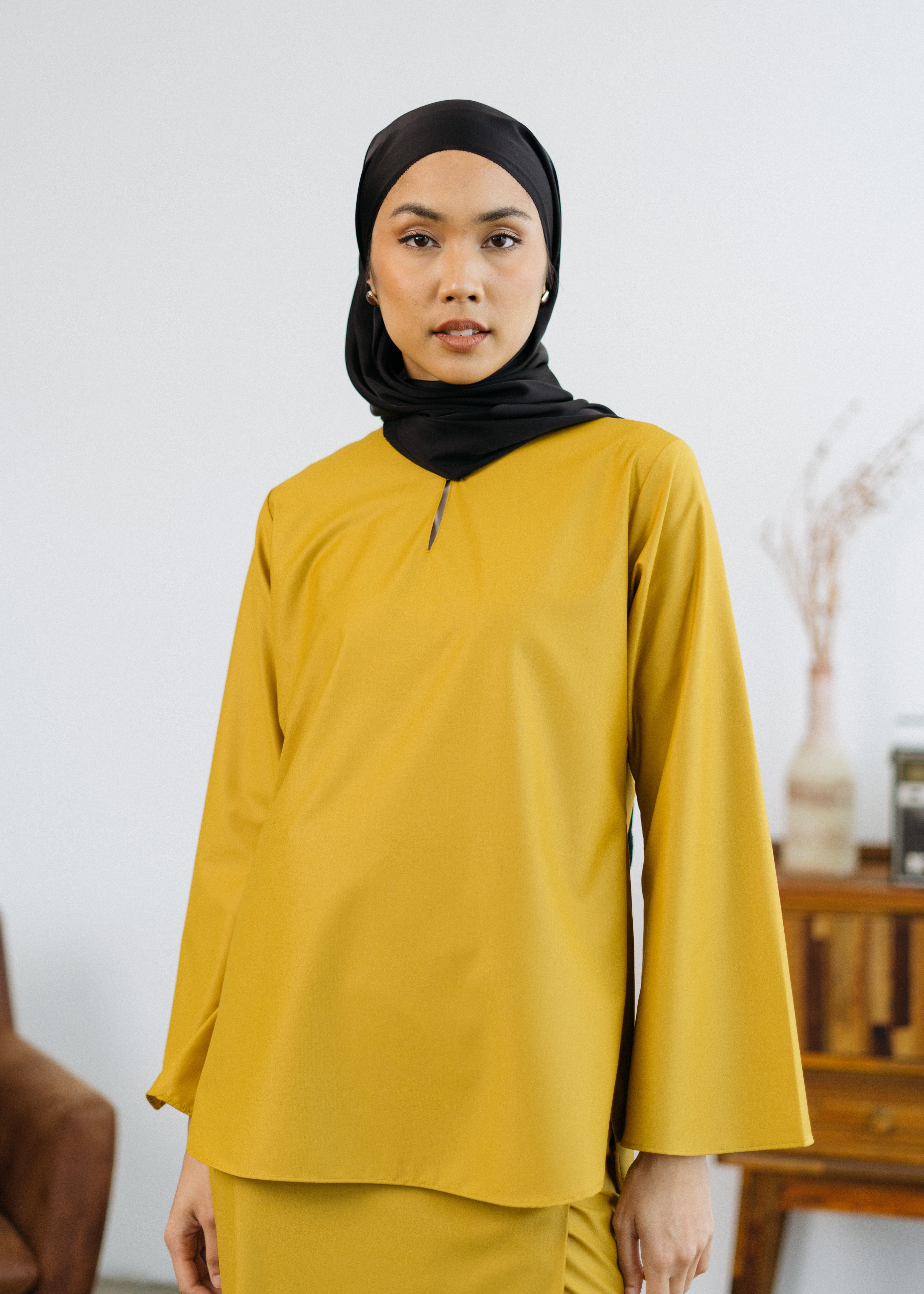 Patawali Baju Kurung - Honey Yellow