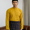 Patawali Baju Melayu Cekak Musang Honey Yellow 