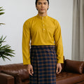 Patawali Baju Melayu Cekak Musang Honey Yellow 