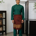 Patawali Baju Melayu Cekak Musang Emerald Green