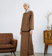 Patawali Baju Kurung Dark Brown