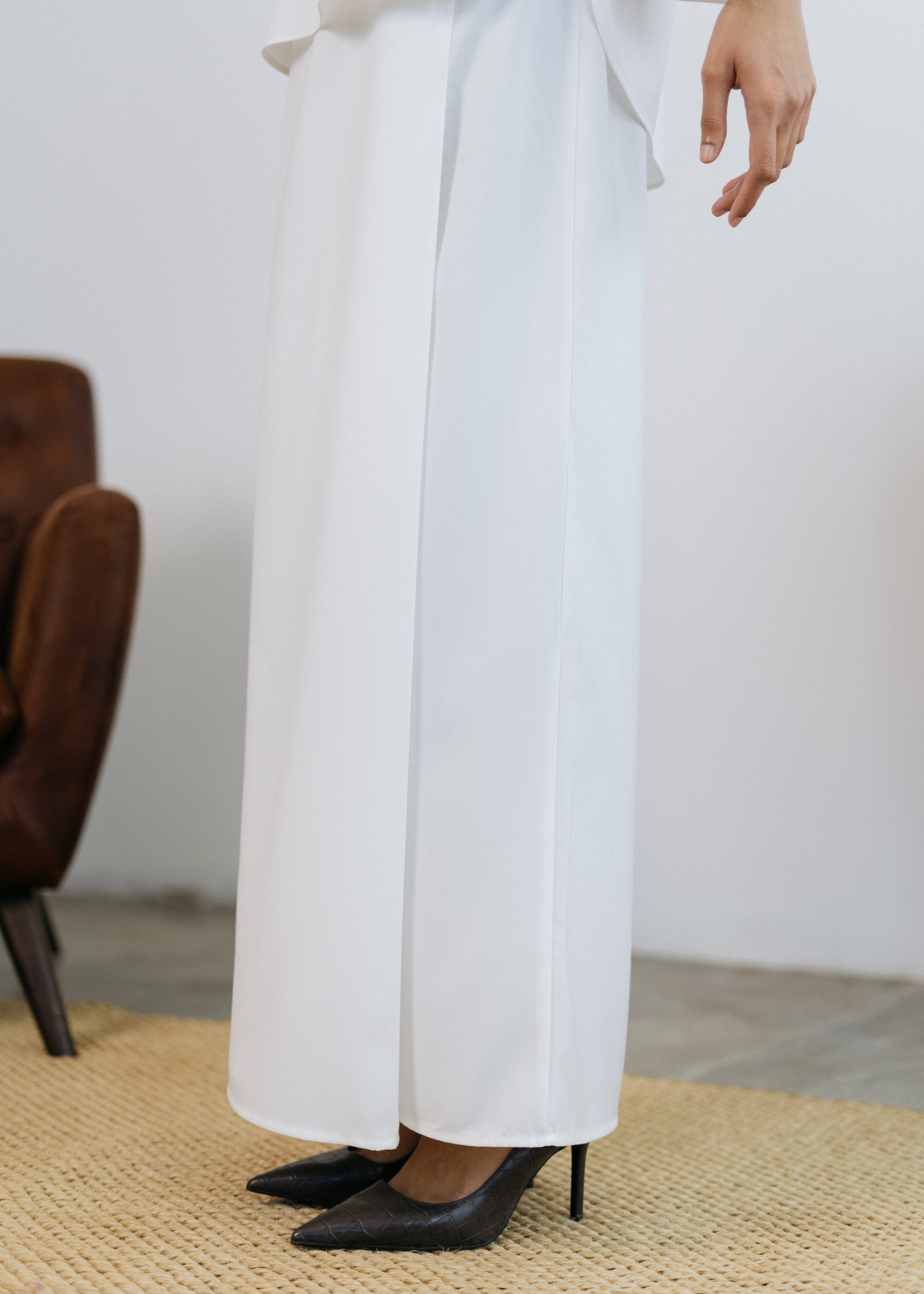 Patawali Baju Kurung - Blanc White