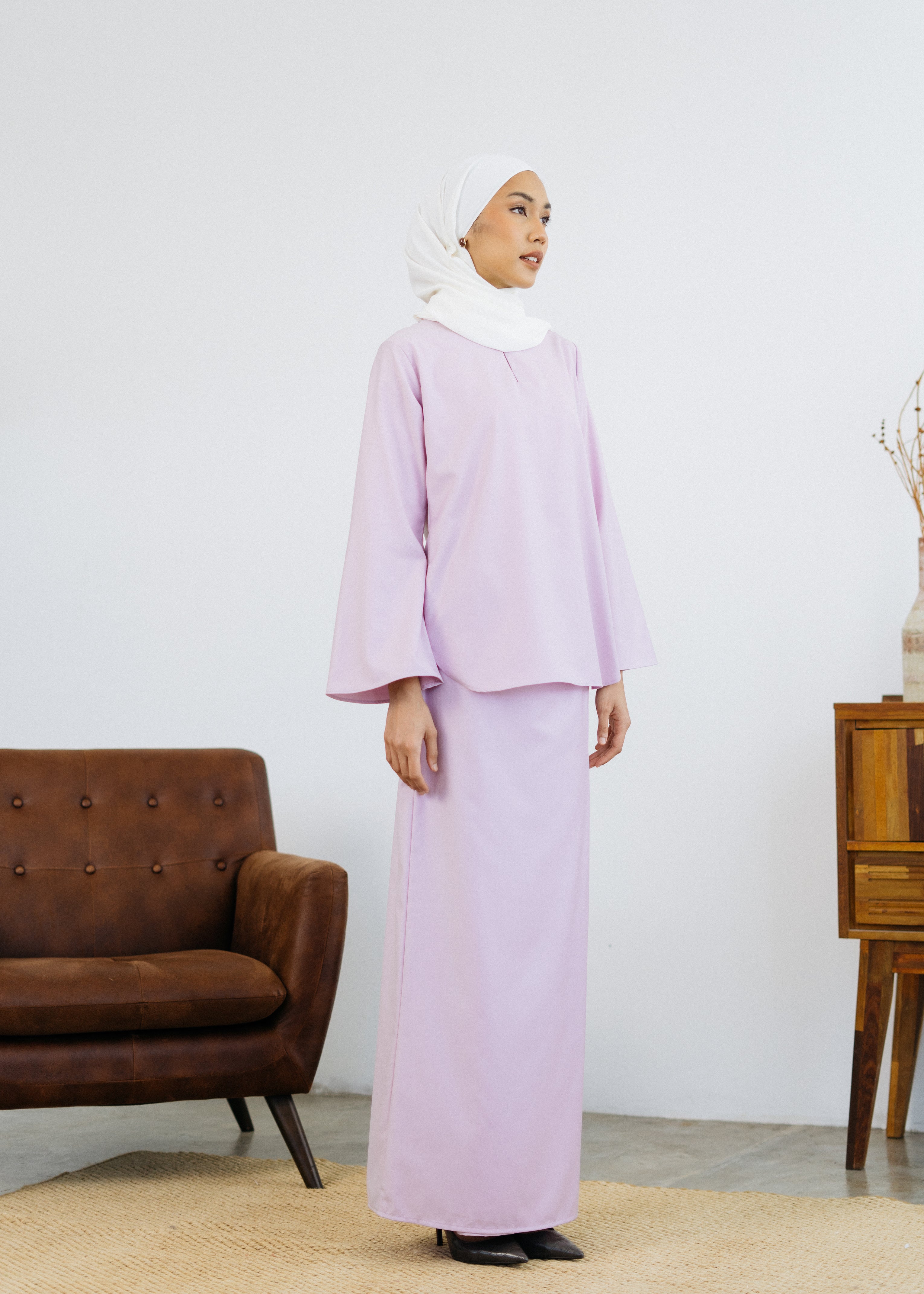 Patawali Baju Kurung - Thistle Purple