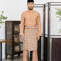 Patawali Baju Melayu Cekak Musang Almond Brown