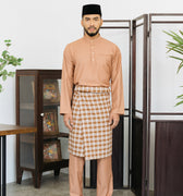 Patawali Baju Melayu Cekak Musang Almond Brown