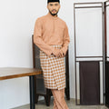 Patawali Baju Melayu Cekak Musang Almond Brown