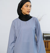 Patawali Baju Kurung Steel Grey