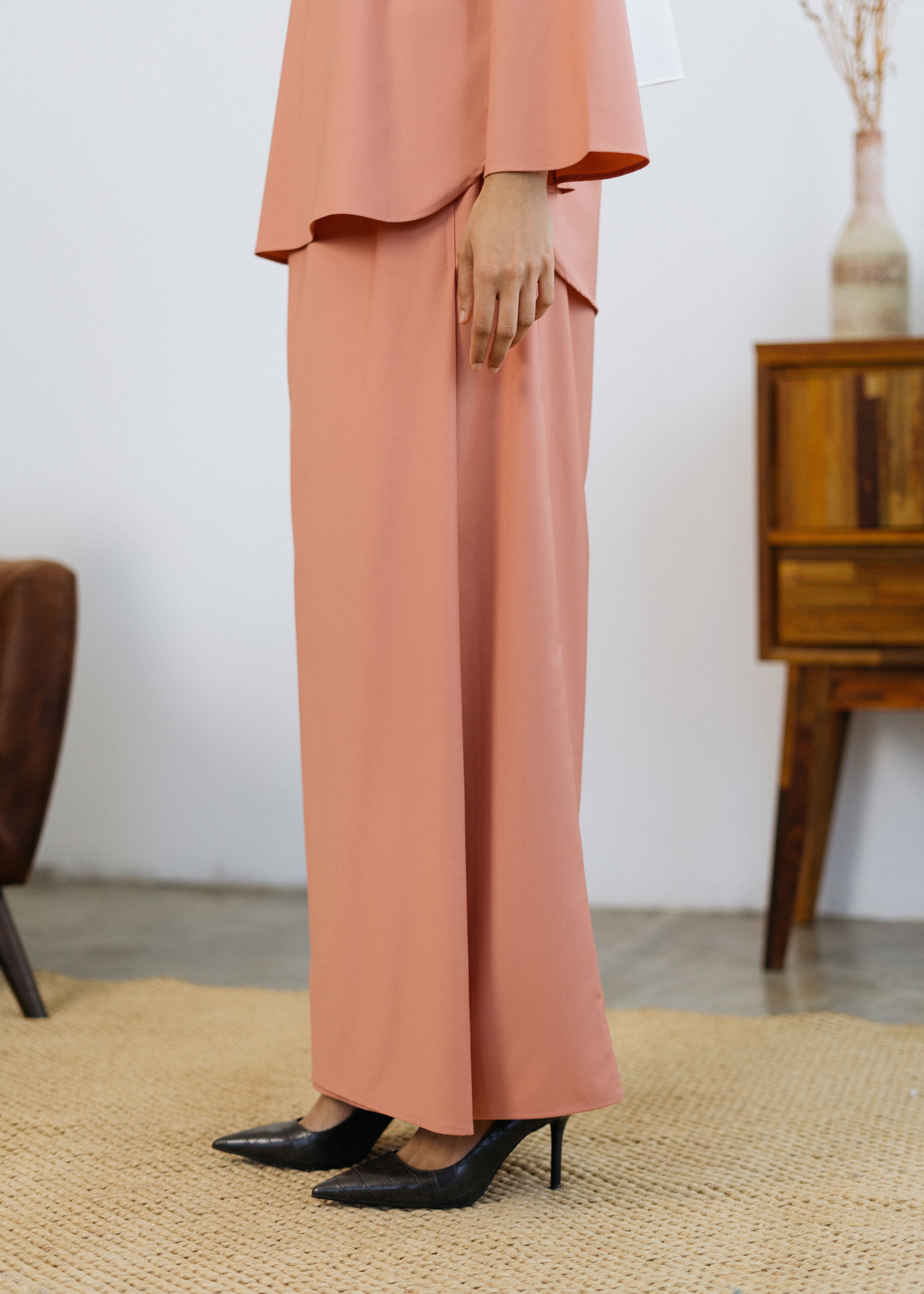 Patawali Baju Kurung - French Pink