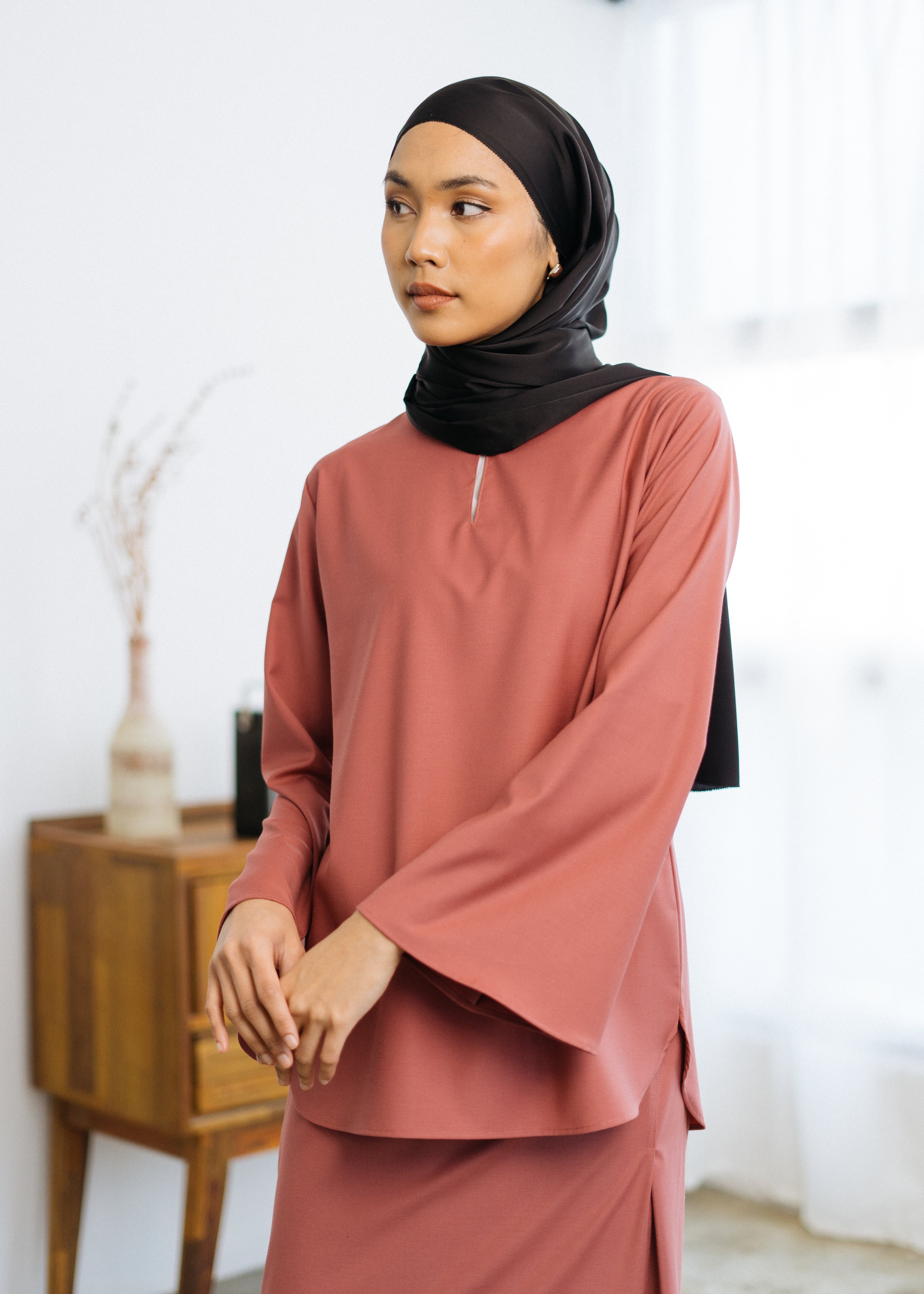 Patawali Baju Kurung Rosewood Pink