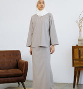 Patawali Baju Kurung Coin Grey