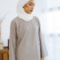 Patawali Baju Kurung Coin Grey