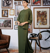 Nadim Women Baju Kurung Pine Green