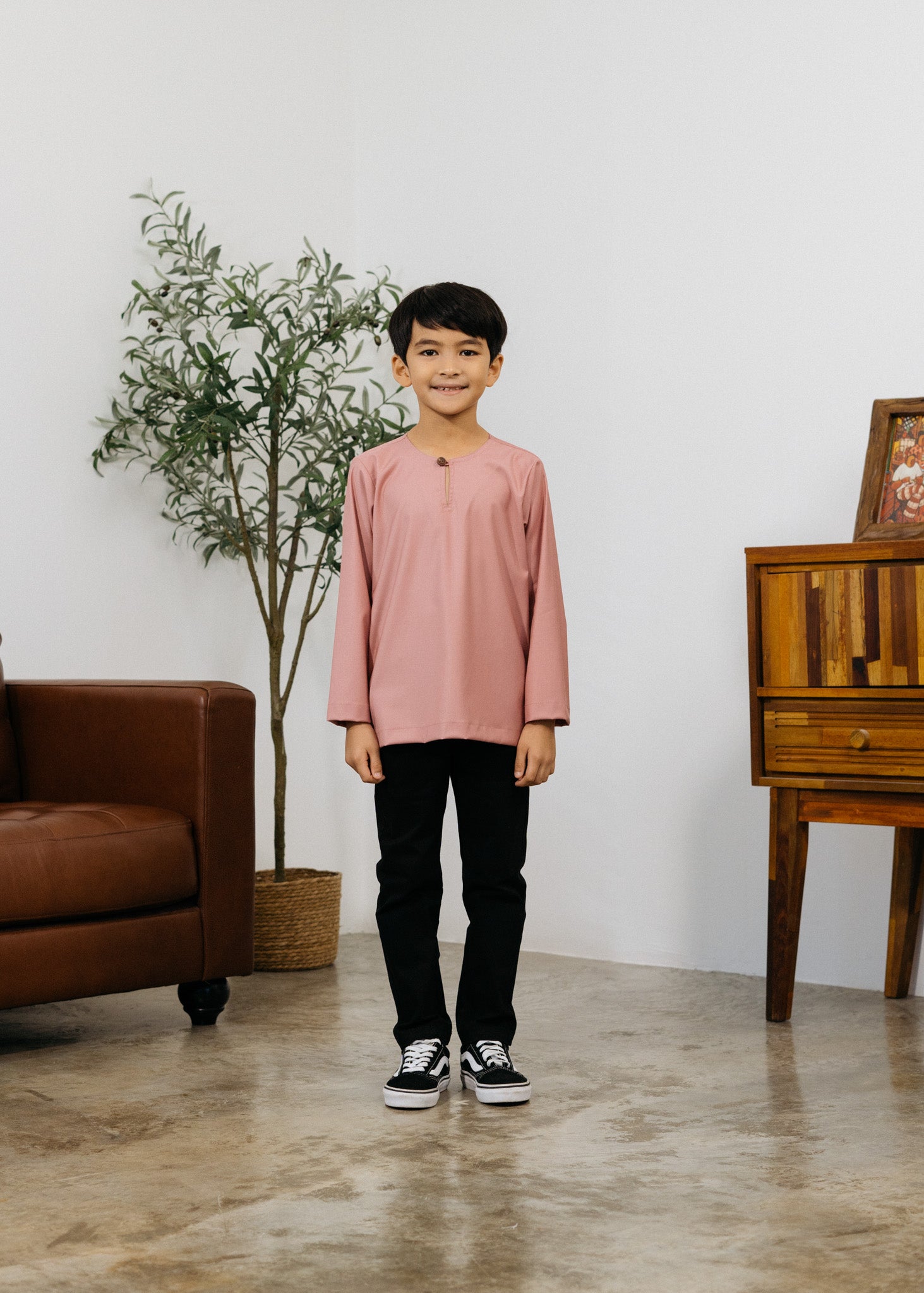 Patawali Boys Top - Dusty Pink