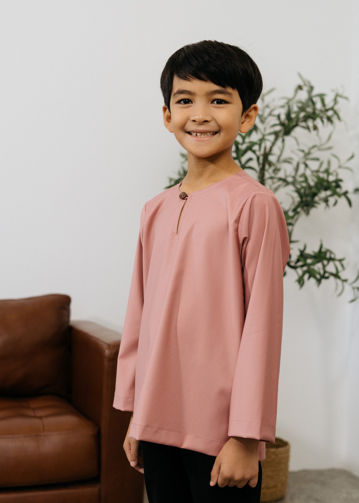Patawali Boys Top - Dusty Pink