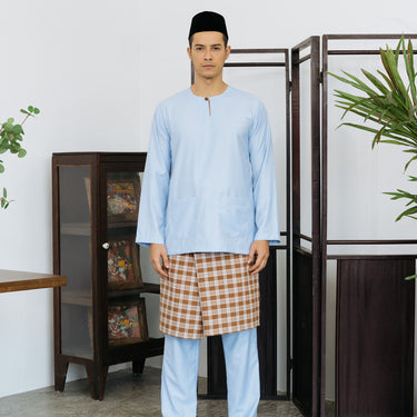 Patawali Baju Melayu Teluk Belanga Sky Blue