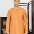 Patawali Baju Melayu Teluk Belanga Copper Brown