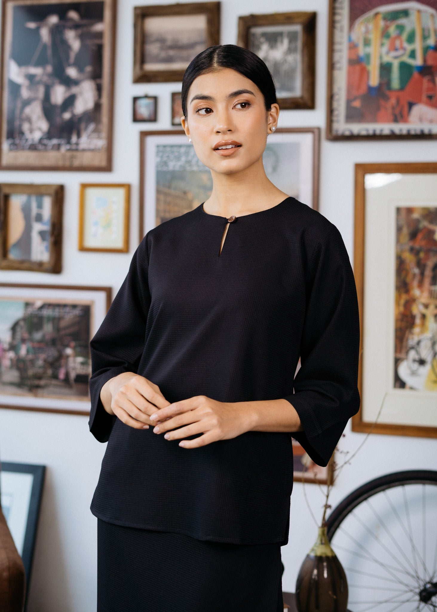 Nadim Women Baju Kurung - Jade Black