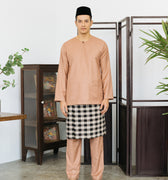 Patawali Baju Melayu Teluk Belanga Almond Brown