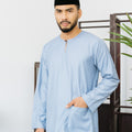 Patawali Baju Melayu Teluk Belanga Pewter Grey