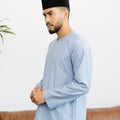 Patawali Baju Melayu Teluk Belanga Pewter Grey