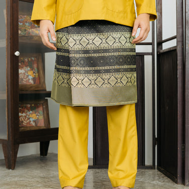 Patawali Baju Melayu Teluk Belanga Honey Yellow