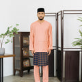 Patawali Baju Melayu Teluk Belanga French Pink