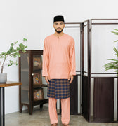 Patawali Baju Melayu Teluk Belanga French Pink