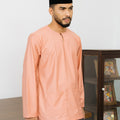 Patawali Baju Melayu Teluk Belanga French Pink