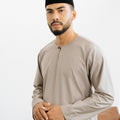 Patawali Baju Melayu Teluk Belanga Coin Grey