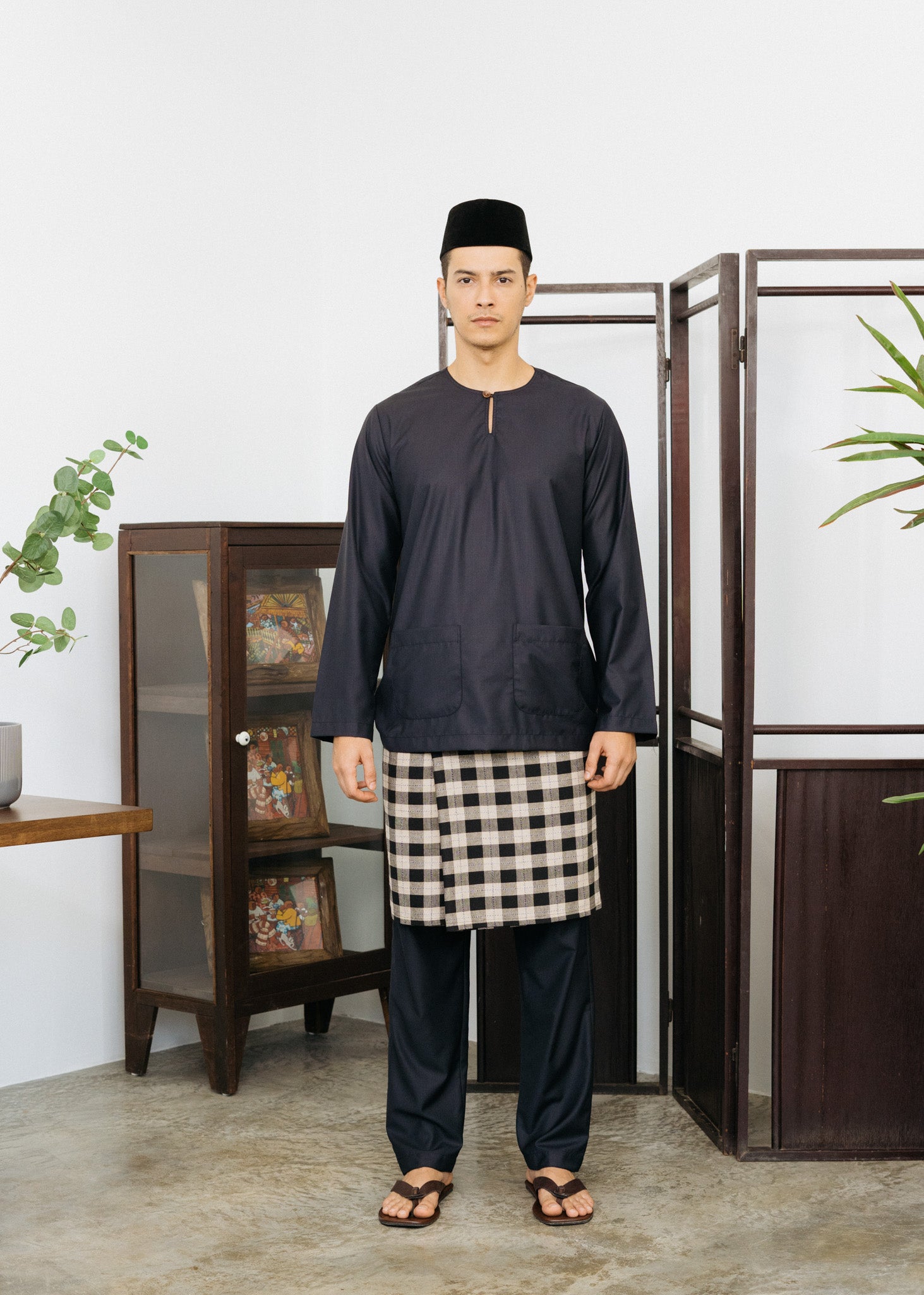 Patawali Baju Melayu Teluk Belanga - True Black